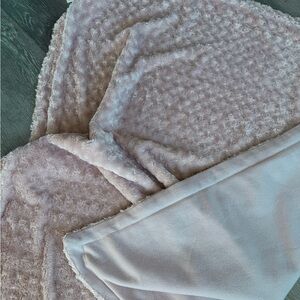 Soft Pink Textured Blanket